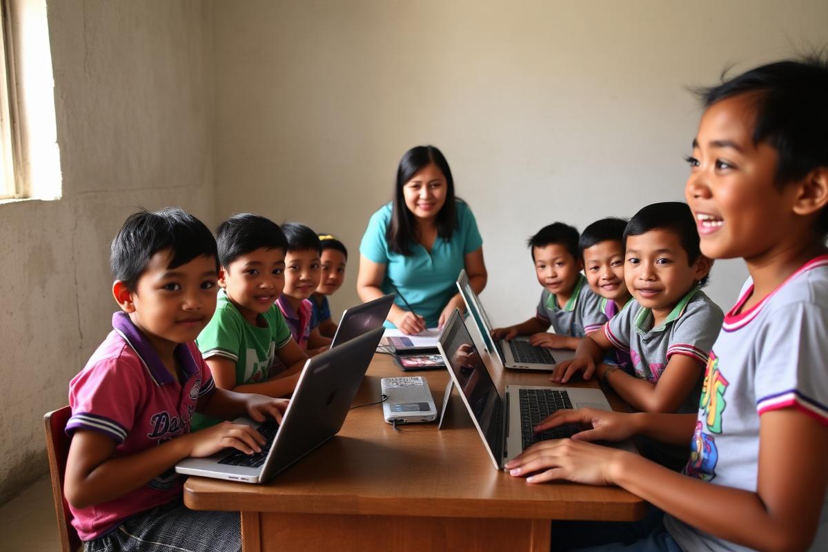 Nine laptops, one Saturday tutoring habit